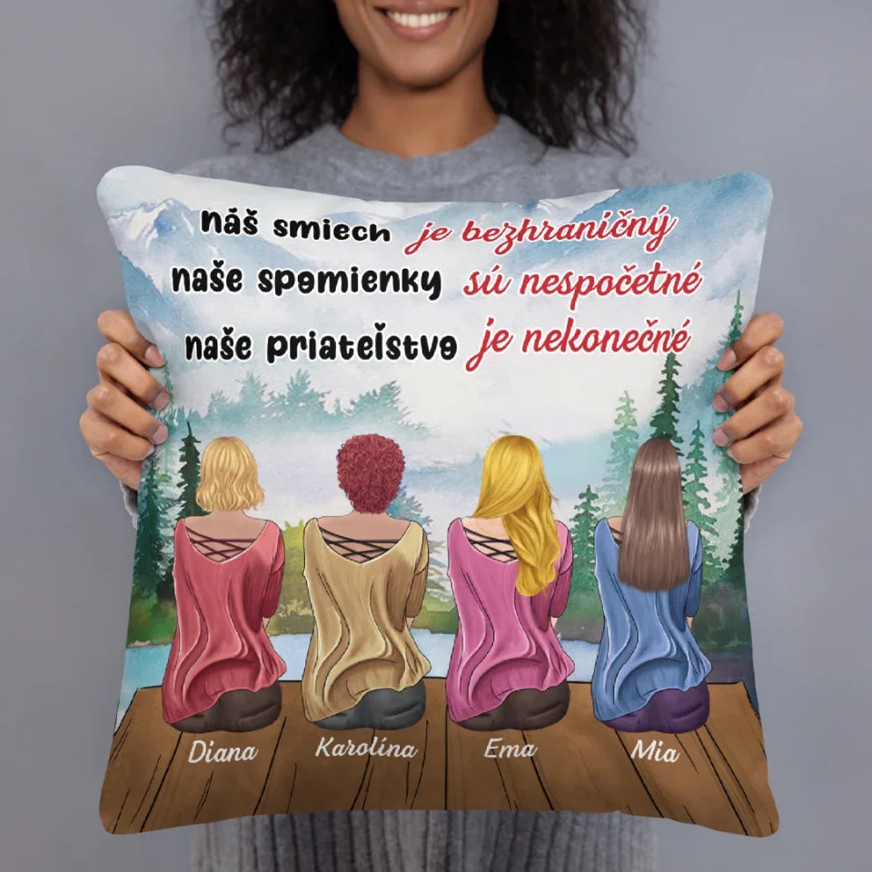 Unikátny vankúš pre kamarátky - skutočné priateľky2