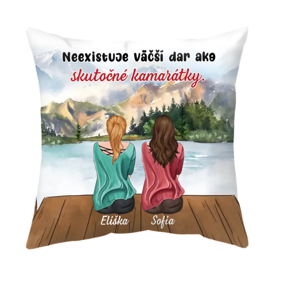 Unikátny vankúš pre kamarátky - skutočné priateľky