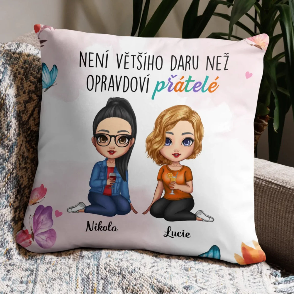 Unikátny vankúš pre kamarátky - neexistuje väčší dar