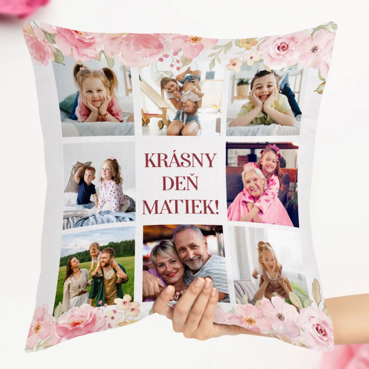Jedinečný vankúš ku Dňu matiek s vlastnou fotografiou - Krásny Deň matiek3