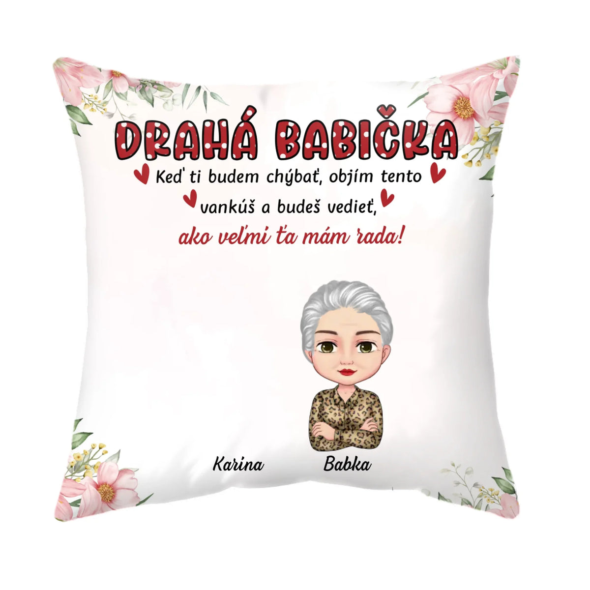 Jedinečný vankúš ku Dňu matiek pre babičky až so 4 vnúčatami