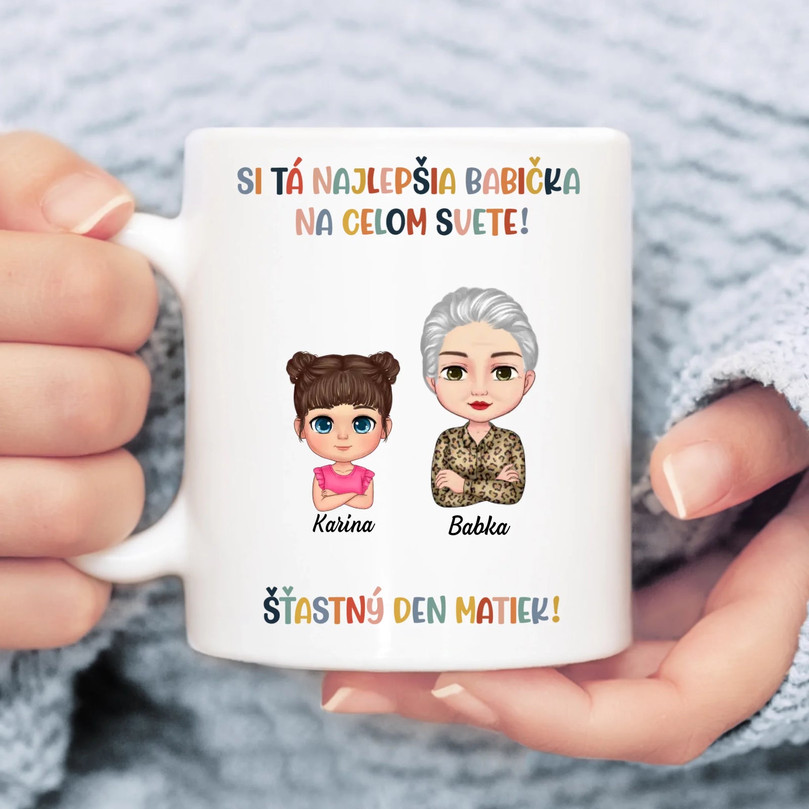 Jedinečný hrnček na deň matiek pre babičku -Ty si najlepšia!