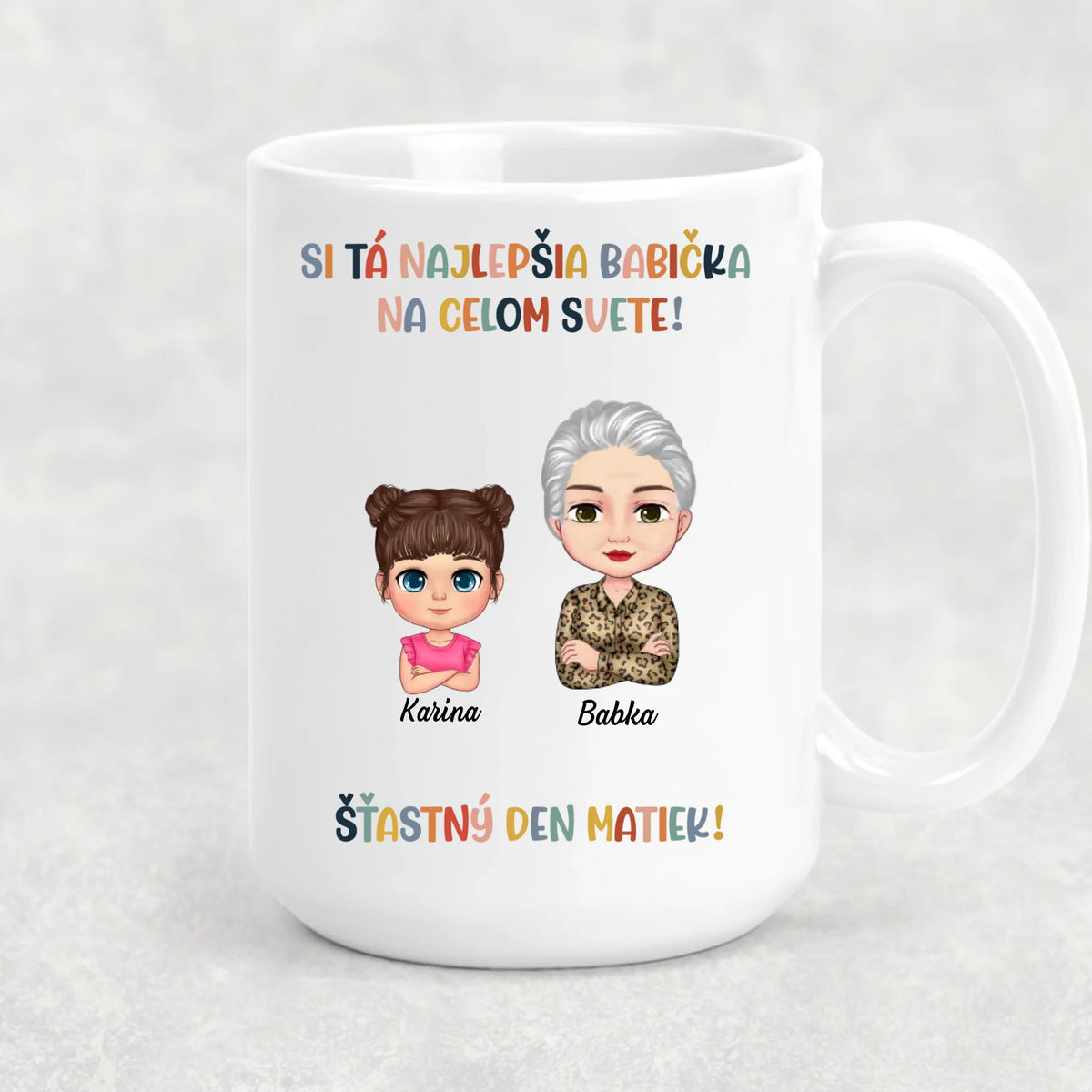 Jedinečný hrnček na deň matiek pre babičku -Ty si najlepšia!