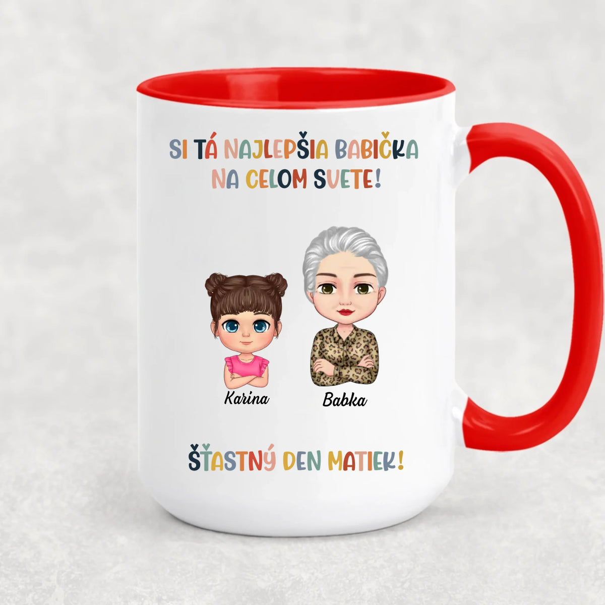 Jedinečný hrnček na deň matiek pre babičku -Ty si najlepšia!