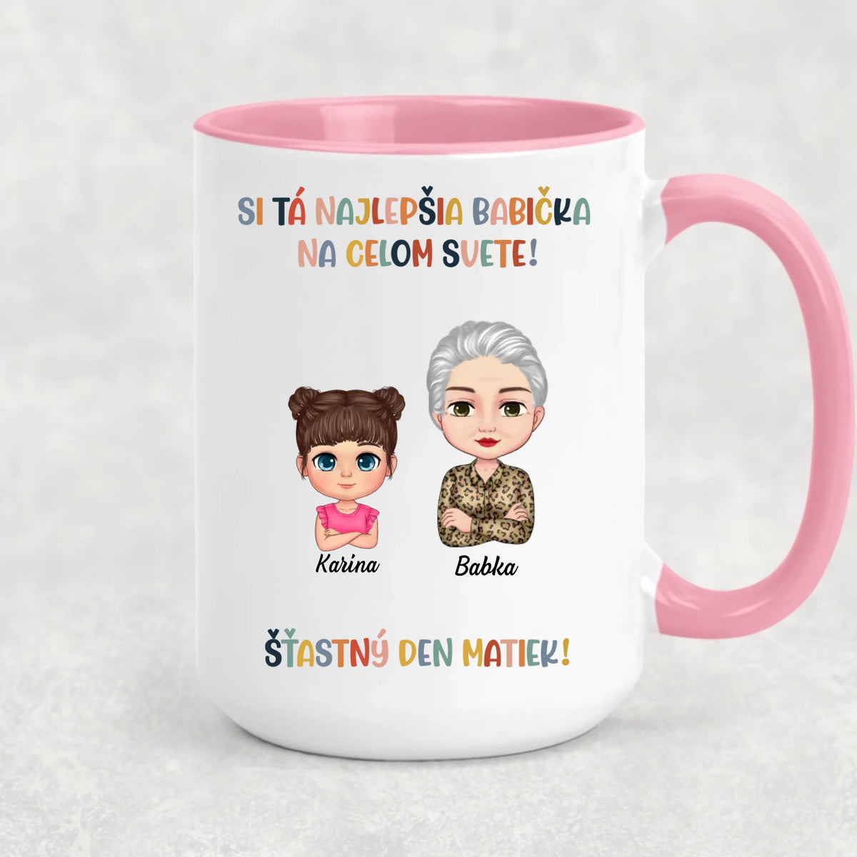 Jedinečný hrnček na deň matiek pre babičku -Ty si najlepšia!