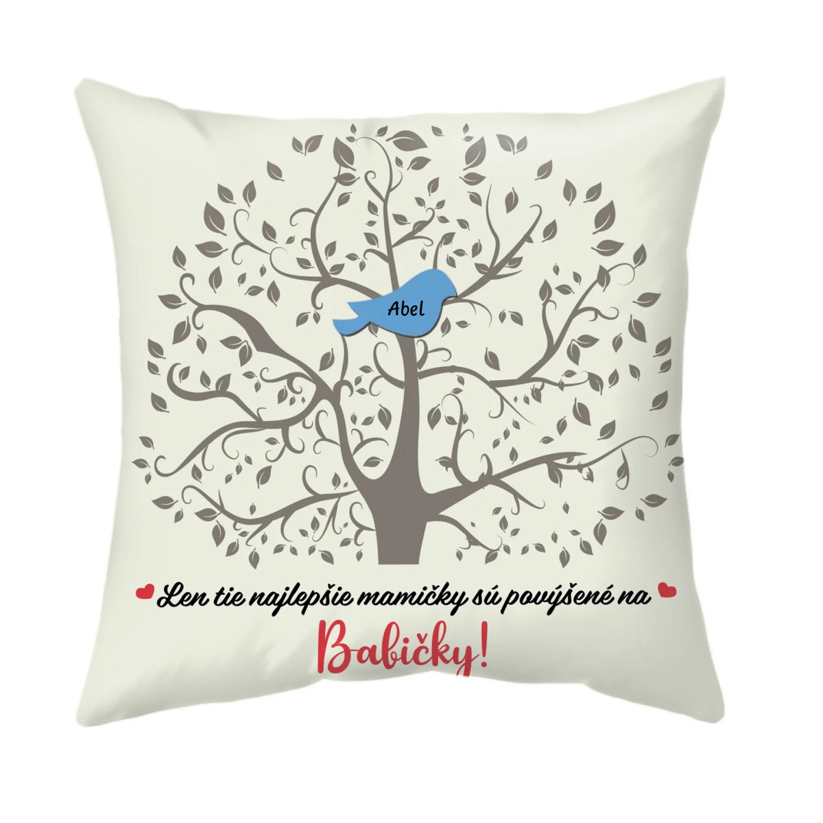Jedinečný vankúš pre babičky - babičkine vtáčiky