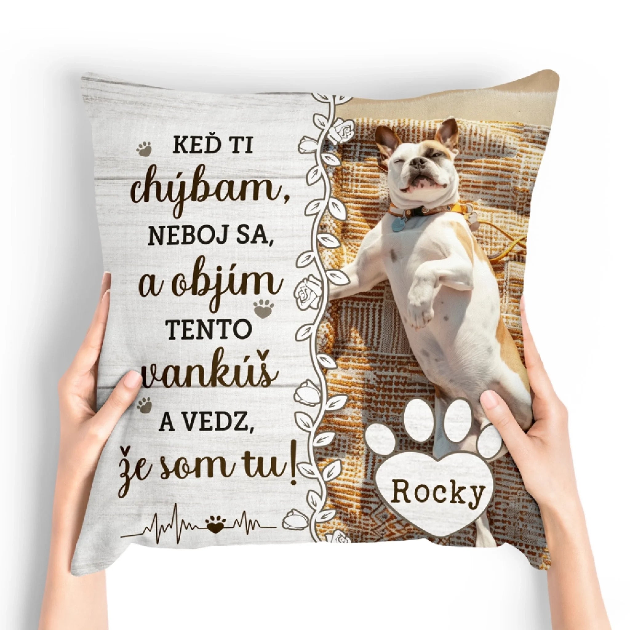 Jedinečný vankúš s vlastnou fotkou – Keď ti chýbam4