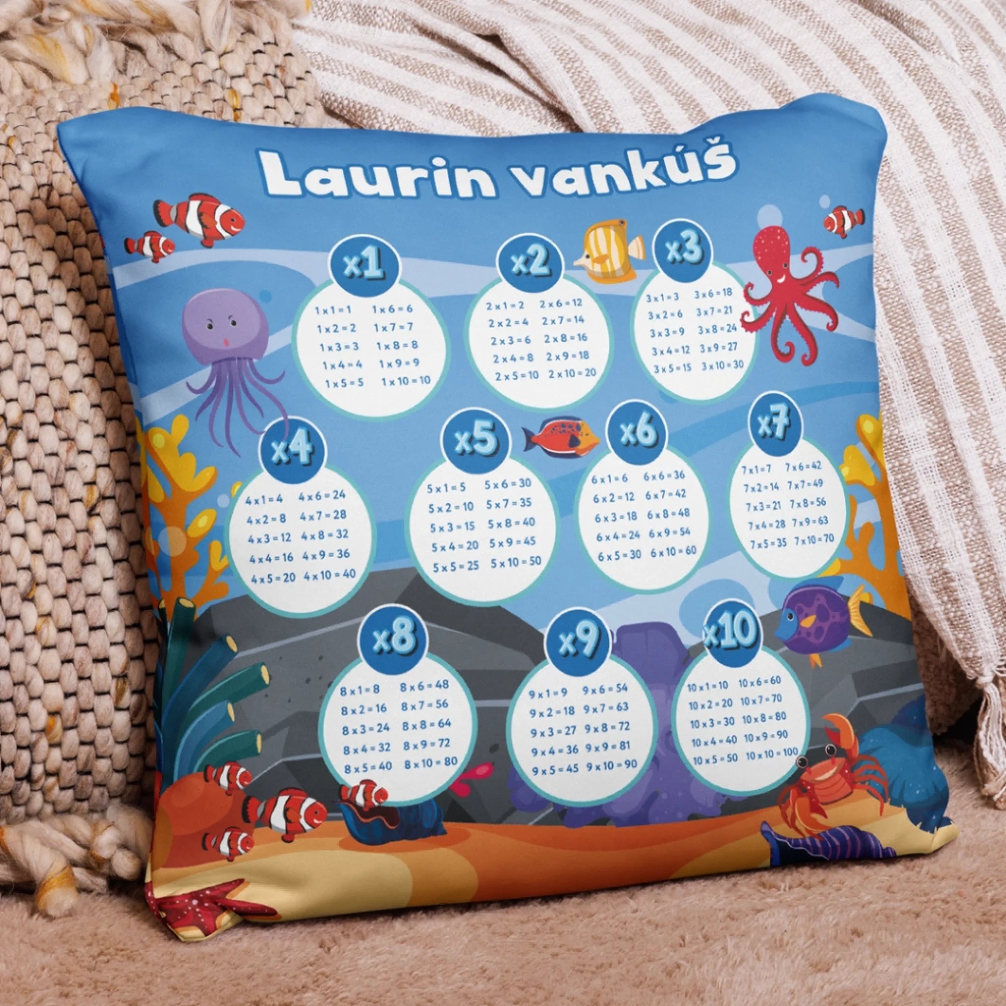 Jedinečný vzdelávací vankúš pre deti - násobilka5
