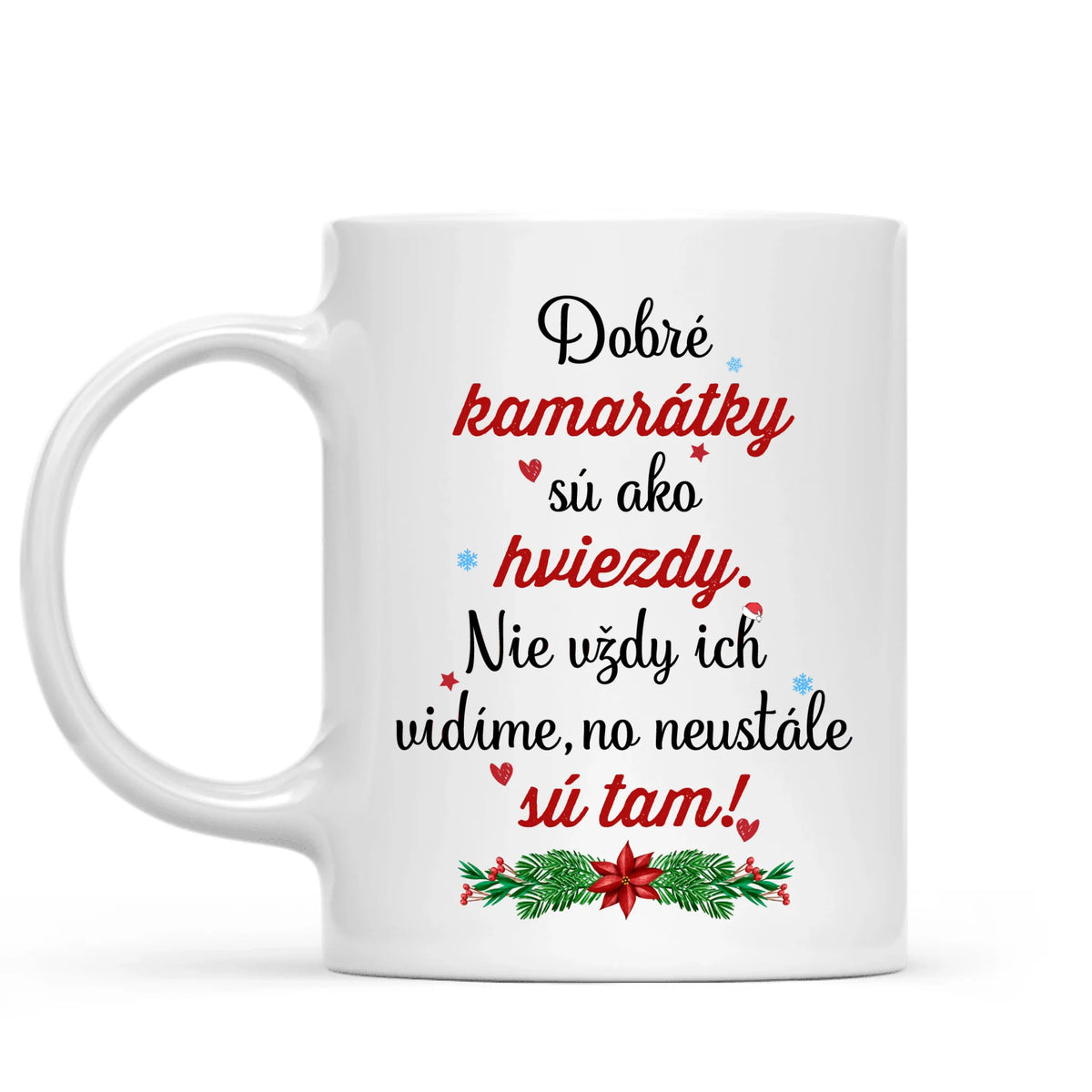 Personalizovaný vianočný hrnček pre kamarátky – až pre 8 dievčat
