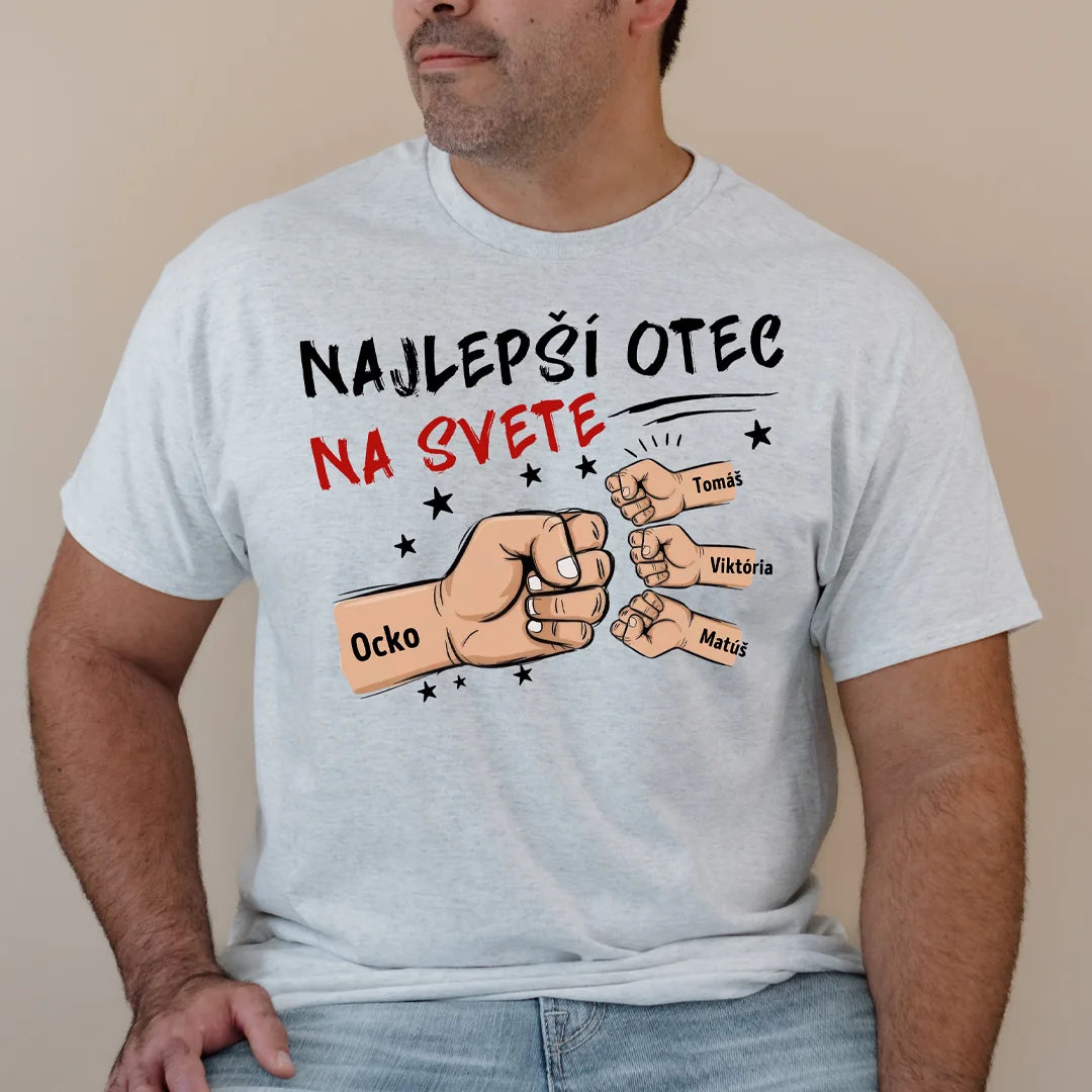 Personalizované tričko pre otcov - Najlepší otec na svete